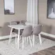 Spisegruppe Venture Home Polar med 4stk Stoler