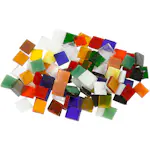 Glassmosaikk Creativ Company Str 10x10 mm 454 g/1 Pk
