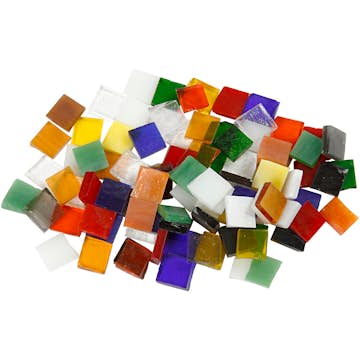 Glassmosaikk Creativ Company Str 10x10 mm 454 g/1 Pk