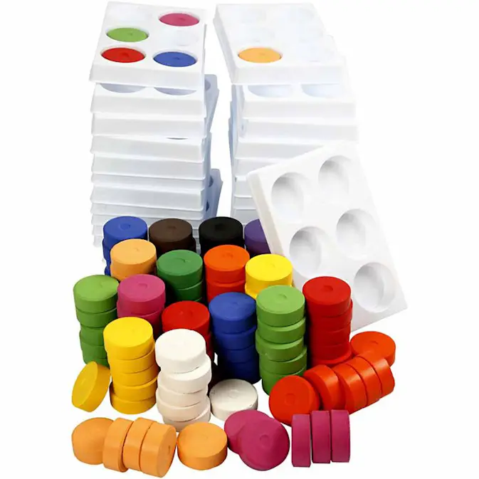 Vannfarge Creativ Company 16x44 mm 1 sett Ass Farger
