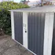Sykkelskur Metalcraft 4,2m² Låsbart for Utendørsbruk