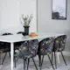 Spisegruppe Venture Home Pobbie med 6 Valentina Stoler Polyester