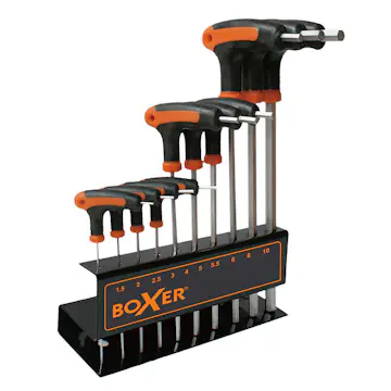 Unbraco T-nøkkelsett Boxer 10 Størrelser