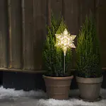 Utendørsdekorasjon Star Trading Flocke Snøfnugg 60 cm B/O