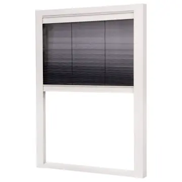 Insektsnett Lundbergs Plissert Duo Vindu 1230X1600 mm Hvit