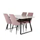 Spisegruppe Venture Home Estelle 140 med 4 Laura Stoler ManchEstelle