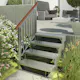 Hagetrapp Dolle Gardentop med Rekkverk