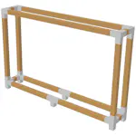 Vedstativ PLUS 188x286 cm