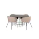Spisegruppe furniture/fashion Copenhagen Ø140 cm med 4 Berit Stoler