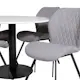 Spisegruppe Venture Home Roxanna med 4 Geneva Stoler Rundt