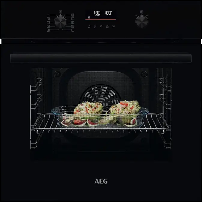 Innbyggingsovn AEG TU5PB40NCK SurroundCook Sort med Grillfunksjon