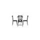 Spisegruppe Venture Home Hamden Ø80 cm med 4 Crosett Stoler