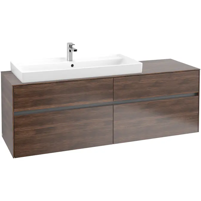 Tvättställsskåp Villeroy & Boch Collaro 160 cm med 4 Lådor för Ovanpåliggande Skåpstvättställ