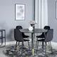 Spisegruppe Venture Home Dipp Ø115 cm med 4 Polar Stoler