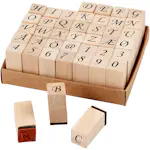 Stempelsett Creativ Company Str 13x13x32 mm 42 Mix