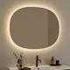 Spegel Hafa Ellipse LED 1000x750