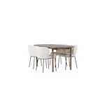 Spisegruppe Venture Home Andy med 4 stk Edina Stoler