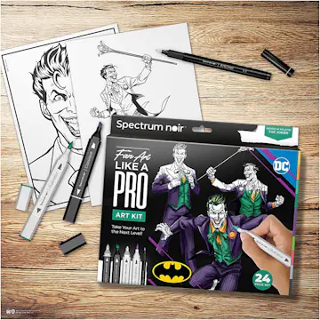 Hobbysett Creativ Company DIY Kit Illustrasjon Heroes og Villains Joker