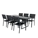 Spisegruppe Venture Home Douglas med 6 Copacabana Stablebare Spisestoler