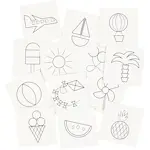 Minnekort Spill Motiv Creativ Company Memory Hvit 7x7 cm 400 g 1 Sett