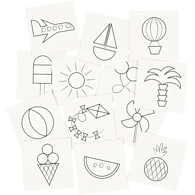 Minnekort Spill Motiv Creativ Company Memory Hvit 7x7 cm 400 g 1 Sett