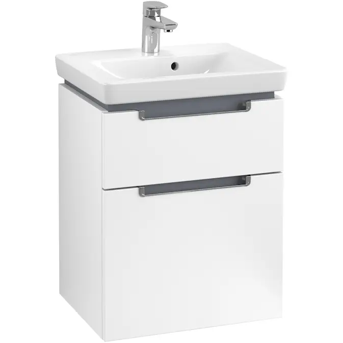 Tvättställsskåp Villeroy & Boch Subway 2.0 med 2 Lådor