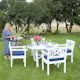 Spisegruppe Eden Wood Holmsund Rundt Bord + 4 Stoler
