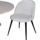 Spisegruppe Venture Home Bianca Rund Benhvit med 4 Valentina Stoler