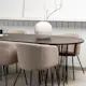 Spisegruppe furniture/fashion Stone med 6 Berit Stoler