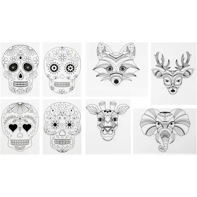 Krympeplast Creativ Company med Motiv Matt Transparent 36 ark/1 Pk