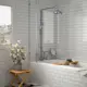 Flis Arredo Ceramicas Vilar Albaro Hvit Slett Blank 7,5x15