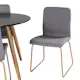 Spisegruppe Venture Home Plaza Ø100 cm med 4st Mace Spisestoler