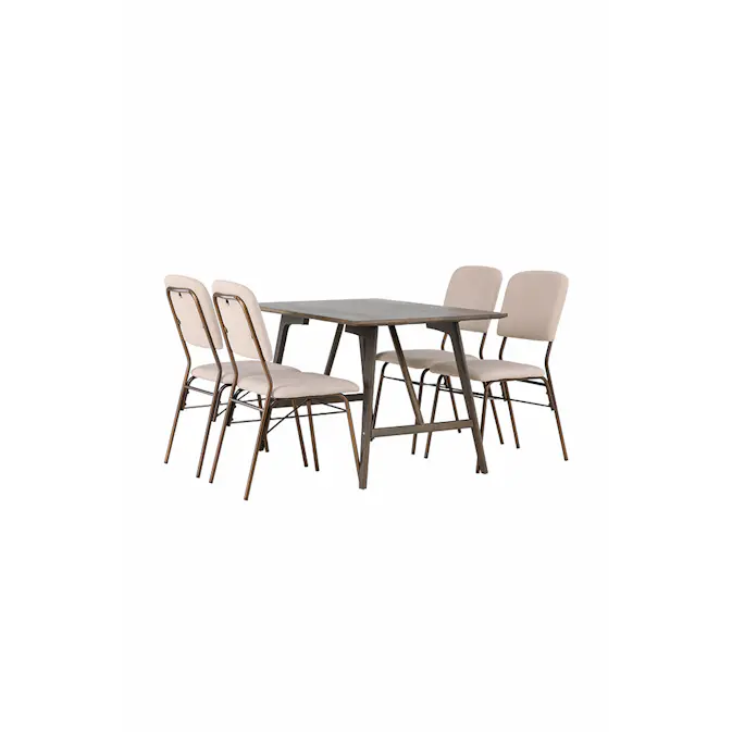 Spisegruppe Venture Home Kaseidon med 4 stk Seda Stoler