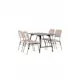 Spisegruppe Venture Home Kaseidon med 4 stk Seda Stoler