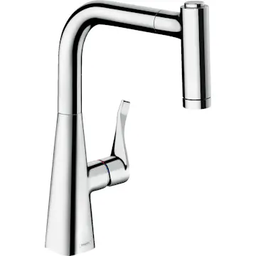 Kjøkkenbatteri Hansgrohe Metris M71 med Uttrekkbar Tut