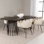 Spisegruppe furniture/fashion Stone med 4 Limhamn Stoler