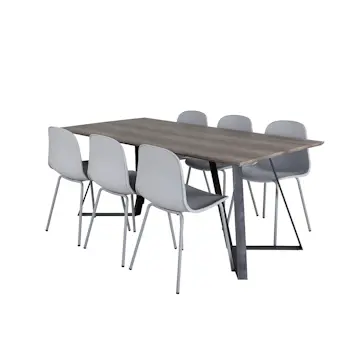 Spisegruppe Venture Home Madde med 6 Ardi Stoler