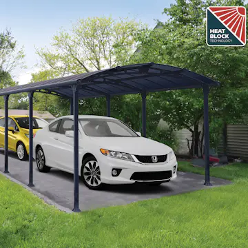 Dobbel Carport Canopia av Palram Arcadia i Metall 3,6x8,5 m
