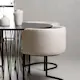 Spisegruppe furniture/fashion Stone Ø120 cm med 4 Simrishamn Stoler