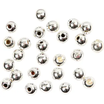 Endeperler Creativ Company Forsølvet Hullstr 1 mm 20 stk/1 Pk