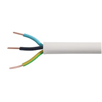 Kabel Bårebo EKK 5g 2,5 Hvit 10m