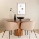 Spisebord Venture Home Bianca og 4 Bergen Spisestol Venture Homear i Polyester