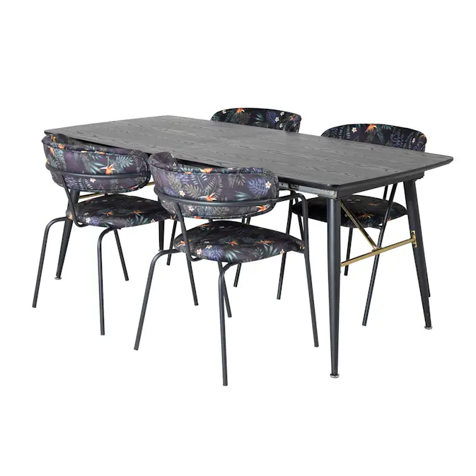 Spisegruppe Venture Home Gull med 4 Aris Stoler