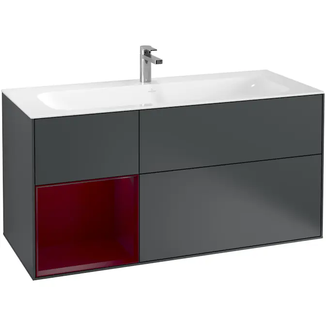 Tvättställsskåp Villeroy & Boch Finion med 3 Lådor och Hylla för Inbyggt Tvättställ
