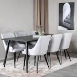 Spisegruppe Venture Home Dipp med 6 Plaza Stoler