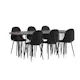 Spisegruppe furniture/fashion Stone med 6 Polar Stoler
