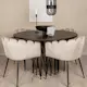 Spisegruppe furniture/fashion Stone med 4 Limhamn Stoler Rundt