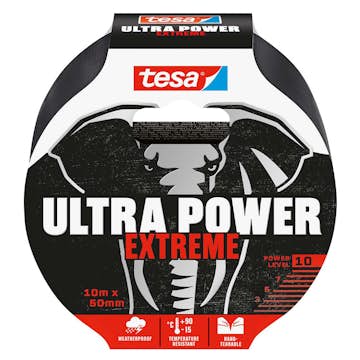 Reparasjonstape Tesa 50 mm x 10 m Sort Ekstra