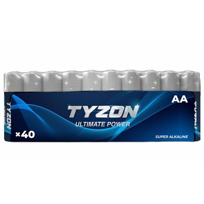 Batterier Tyzon Alkaliske AA 40-pk