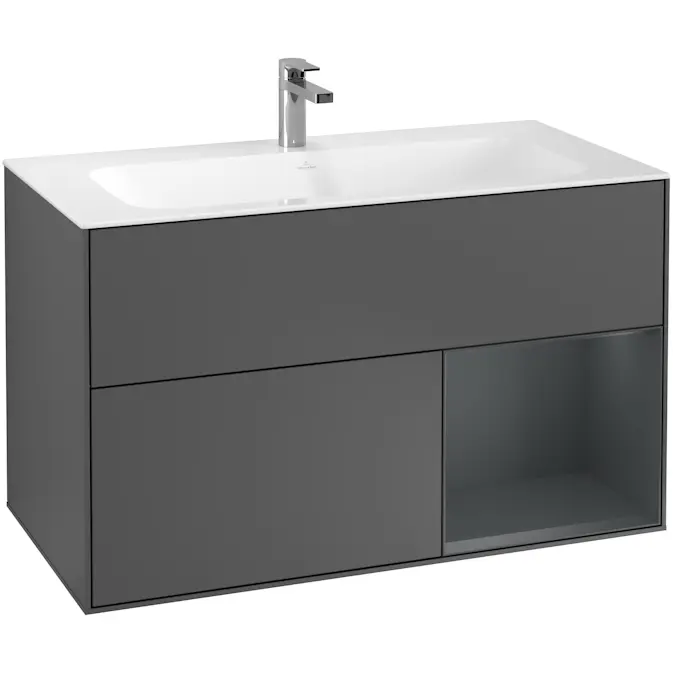Tvättställsskåp Villeroy & Boch Finion med 2 Lådor och Hylla för Inbyggt Tvättställ